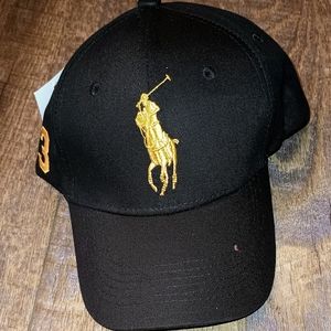 Men's/Women's Black Polo RL Cap